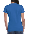 Softstyle Womens T-Shirt ROYAL Back