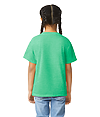Softstyle Youth T-Shirt HEATHER IRISH GREEN (65C/35P) BACK