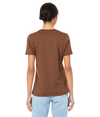 Womens Relaxed Jersey Tee CHESTNUT Side
