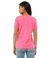 Womens Relaxed Jersey Tee CHARITY PINK Back