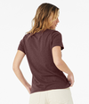 Womens Relaxed CVC HEATHER MAROON Back