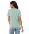Womens Relaxed Jersey Tee DUSTY BLUE Back