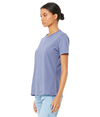 Womens Relaxed Jersey Tee LAVENDER BLUE Side