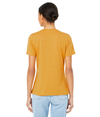 Womens Relaxed Jersey Tee MUSTARD Back