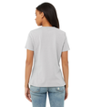 Womens Relaxed Jersey Tee SOLID ATHLETIC GREY Back