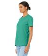 Womens Relaxed Jersey Tee TEAL Side