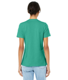 Womens Relaxed Jersey Tee TEAL Back