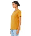 Womens Relaxed CVC HEATHER MUSTARD Side