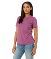 Womens Relaxed CVC HEATHER MAGENTA Side
