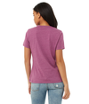 Womens Relaxed CVC HEATHER MAGENTA Back