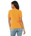 Womens Relaxed CVC HEATHER MARMALADE Back