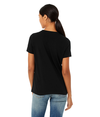 Womens Relaxed CVC SOLID BLACK BLEND Back