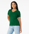 Womens Relaxed Jersey V-Neck KELLY Side