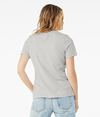 Womens Relaxed Jersey V-Neck SILVER Back