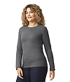 Softstyle Adult Long Sleeve CHARCOAL Side