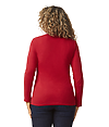 Softstyle Adult Long Sleeve CHERRY RED Back