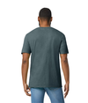 Softstyle Adult V-Neck T-Shirt DARK HEATHER (65P/35C) Back