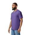 Softstyle Adult V-Neck T-Shirt HEATHER PURPLE (65P/35C) Side