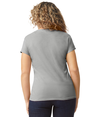 Softstyle Womens V-Neck SPORT GREY (90C/10P) Back