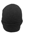 Premium Cuff Beanie BLACK Back