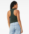 Racerback Cropped Tank HEATHER FOREST Back
