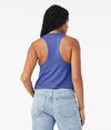 Racerback Cropped Tank HEATHER TRUE ROYAL Back