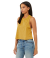 Racerback Cropped Tank HEATHER MUSTARD Side