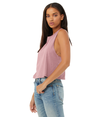 Racerback Cropped Tank HEATHER ORCHID Side