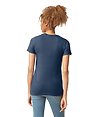 SoftStyle CVC Womens T-Shirt NAVY MIST BACK