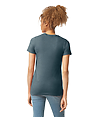SoftStyle CVC Womens T-Shirt STEEL BLUE BACK