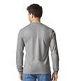 Softstyle CVC Long Sleeve Tee CEMENT BACK