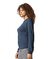 Softstyle CVC Long Sleeve Tee NAVY MIST SIDE