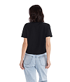 Womens Heavyweight Boxy Tee BLACK Back