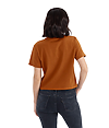 Womens Heavyweight Boxy Tee CLAY Back