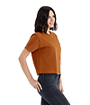 Womens Heavyweight Boxy Tee CLAY Side