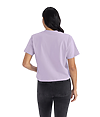 Womens Heavyweight Boxy Tee LAVENDER Back