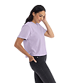 Womens Heavyweight Boxy Tee LAVENDER Side