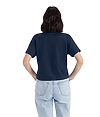 Womens Heavyweight Boxy Tee MIDNIGHT NAVY Back