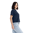 Womens Heavyweight Boxy Tee MIDNIGHT NAVY Side