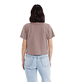 Womens Heavyweight Boxy Tee SHIITAKE Back