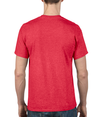 DryBlend Adult T-Shirt HEATHER SCARLET RED (65P/35C) Back