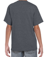 DryBlend Youth T-Shirt DARK HEATHER Back