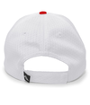 Coolport Mesh Cap SILVER/RED Back