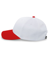Coolport Mesh Cap WHITE/RED lside