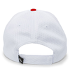 Coolport Mesh Cap WHITE/RED Back