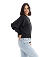 Womens Heavyweight Sweatshirt BLACK Side