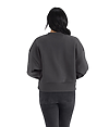 Womens Heavyweight Sweatshirt GRAPHITE BLACK Back