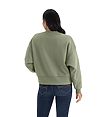 Womens Heavyweight Sweatshirt LIGHT OLIVE Back