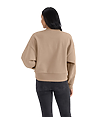 Womens Heavyweight Sweatshirt TAN Back