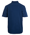 Perforated Stretch Button-Up NAVY